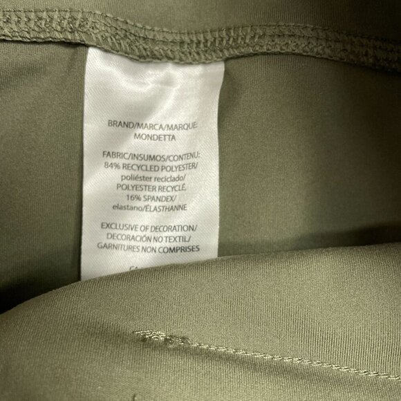 NEW Mondetta Women's M Olive Green Cropped Pants M0405 - Picture 8 of 12